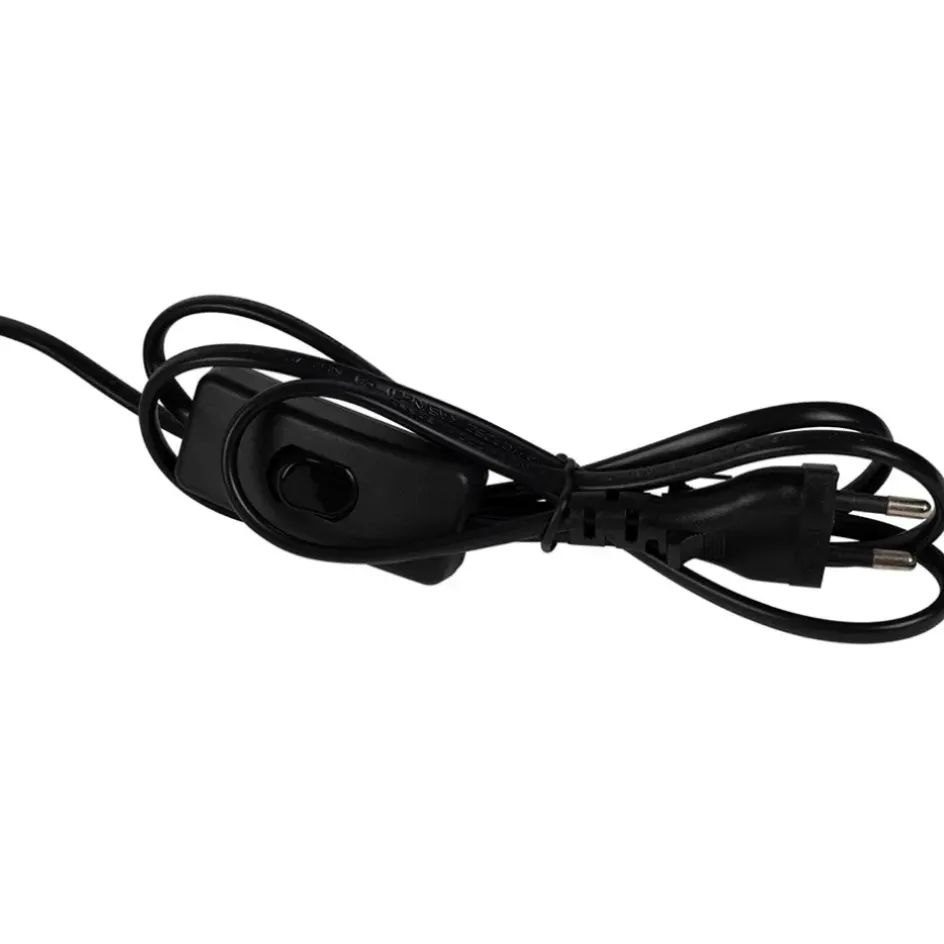 Fabrique de Styles Lampes À Poser*Lampe en céramique rayée et noir h34cm - Paese