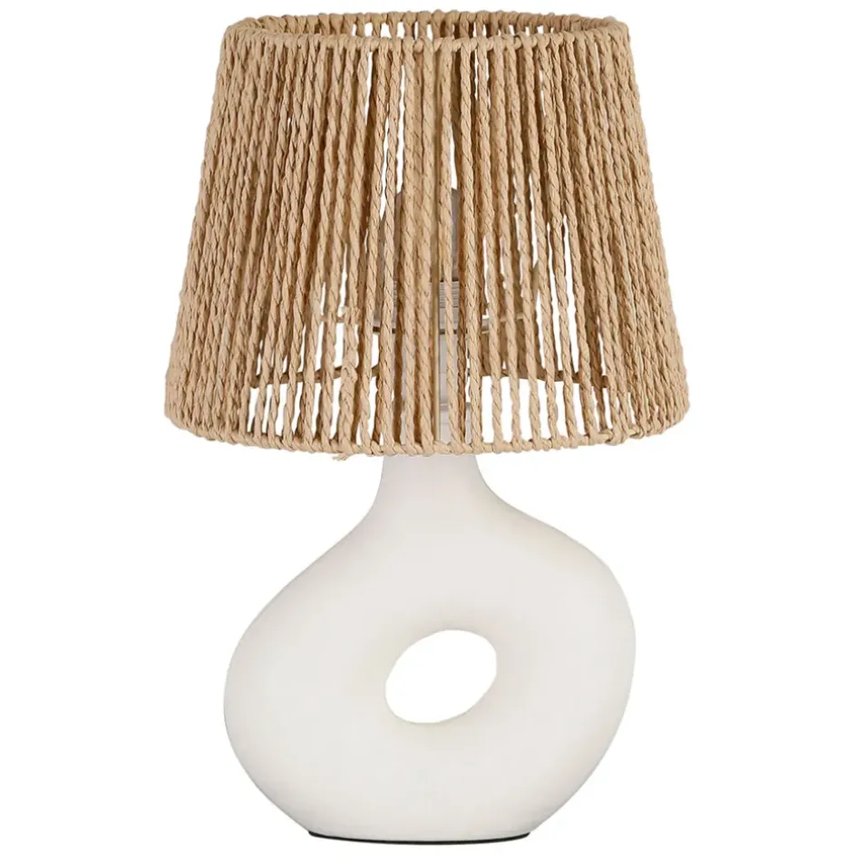 Fabrique de Styles Lampes À Poser*Lampe en dolomite écru h38cm - Greeka