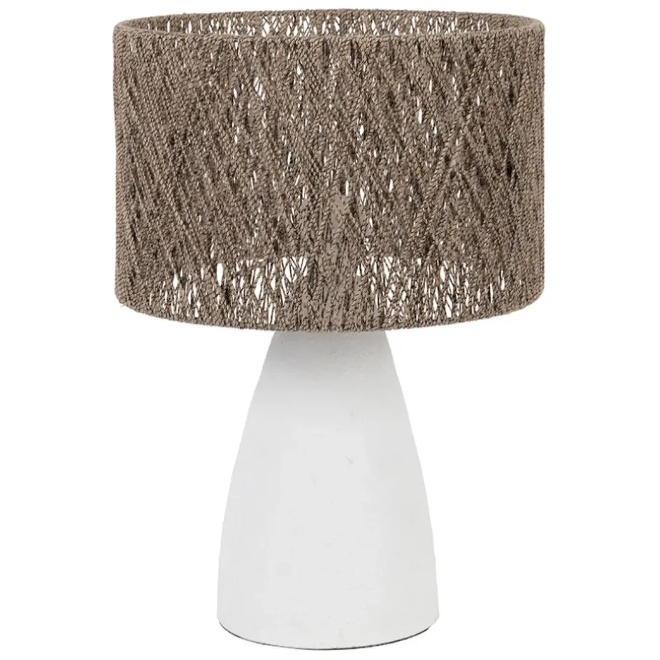 Fabrique de Styles Lampes À Poser*Lampe en fer et jute h41cm - Quintao
