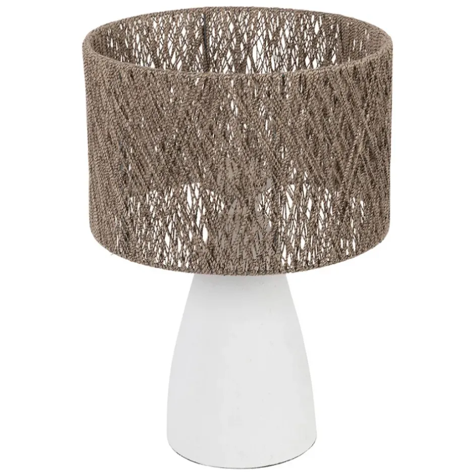 Fabrique de Styles Lampes À Poser*Lampe en fer et jute h41cm - Quintao