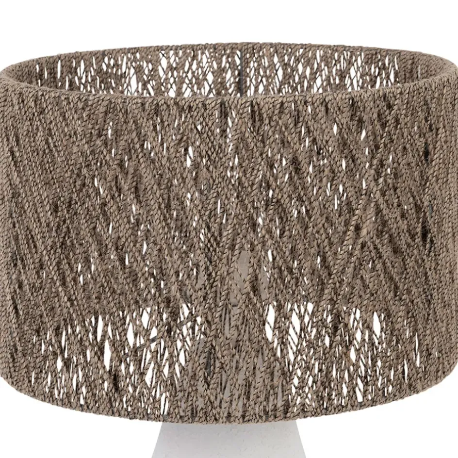 Fabrique de Styles Lampes À Poser*Lampe en fer et jute h41cm - Quintao