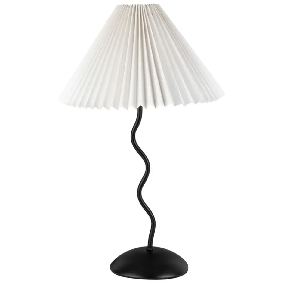 Fabrique de Styles Lampes À Poser*Lampe en fer noir et blanc h50cm - Funky