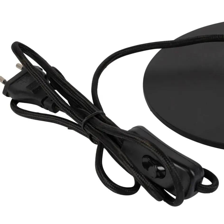 Fabrique de Styles Lampes À Poser*Lampe en fer noir et doré h42cm - Ardecor