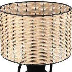 Fabrique de Styles Lampes À Poser*Lampe en fer et rotin h49cm - Haleg