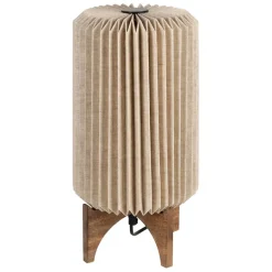 Fabrique de Styles Lampes À Poser*Lampe en manguier et lin h41cm - Fontelo