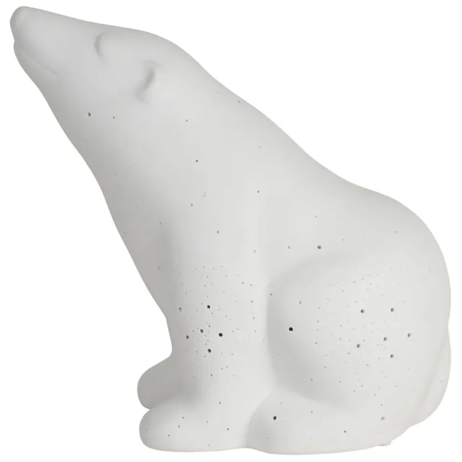 Fabrique de Styles Lampes À Poser*Lampe en porcelaine h18.5cm - Ours Polaire