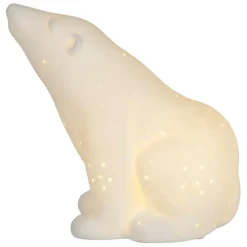 Fabrique de Styles Lampes À Poser*Lampe en porcelaine h18.5cm - Ours Polaire