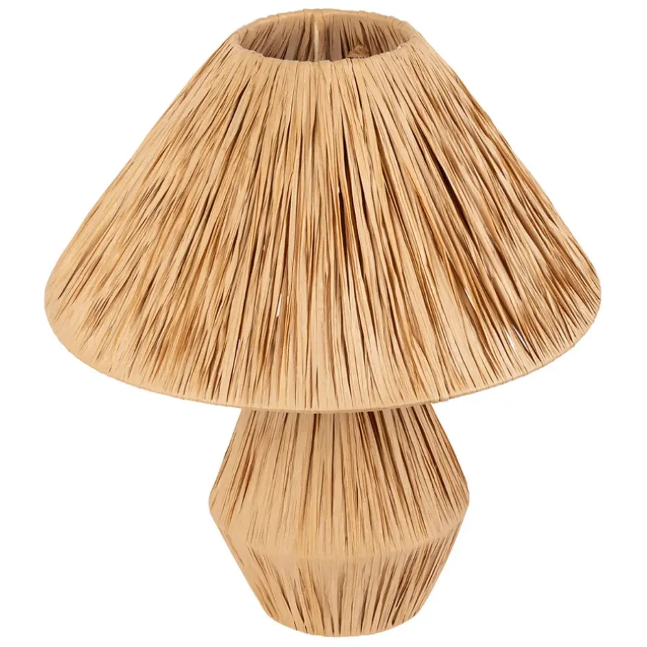Fabrique de Styles Lampes À Poser*Lampe en raphia et fer h41cm - Calypsa