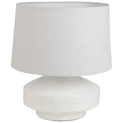 Fabrique de Styles Lampes À Poser*Lampe en terre cuite et lin blanc h44.5cm - Tahra