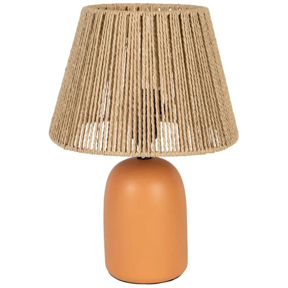Fabrique de Styles Lampes À Poser*Lampe en terre cuite mate et naturel h32cm - Nira