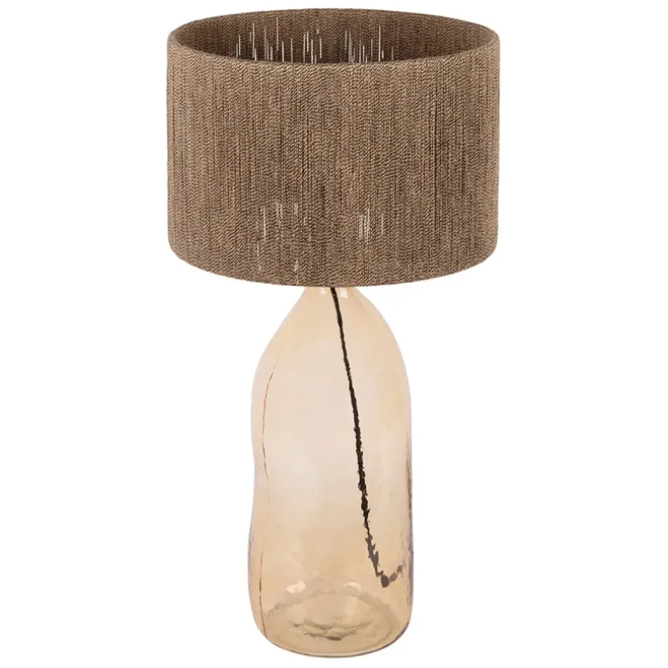 Fabrique de Styles Lampes À Poser*Lampe en verre et jute h60cm - Heliac