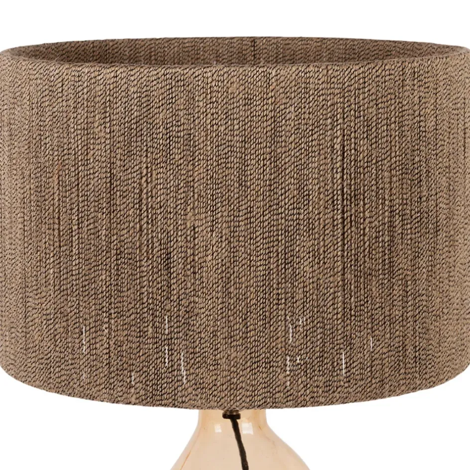 Fabrique de Styles Lampes À Poser*Lampe en verre et jute h60cm - Heliac