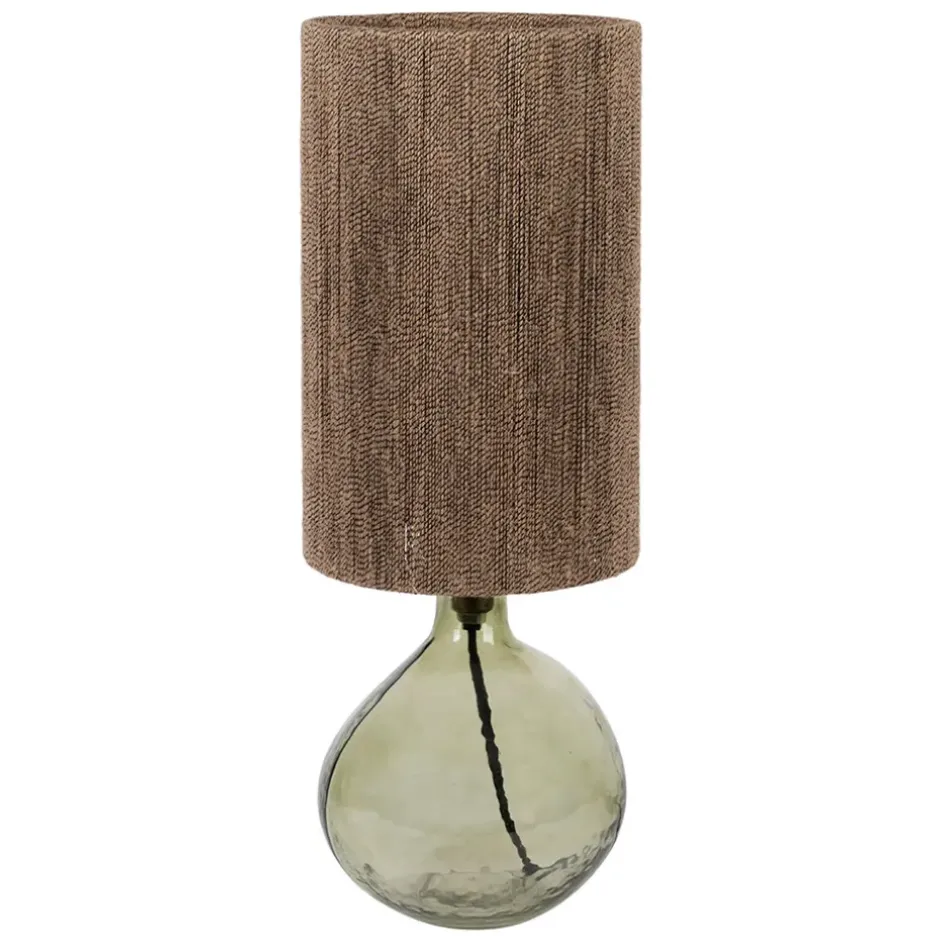Fabrique de Styles Lampes À Poser*Lampe en verre et jute h46cm - Heliac
