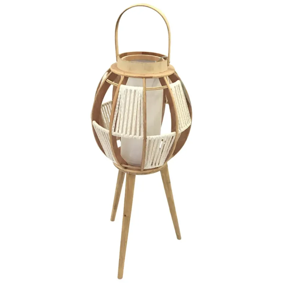 Fabrique de Styles Lampes À Poser*Lampe lanterne sur pied naturelle H82cm - Cordey