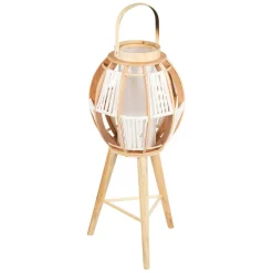 Fabrique de Styles Lampes À Poser*Lampe lanterne sur pied naturelle H82cm - Cordey