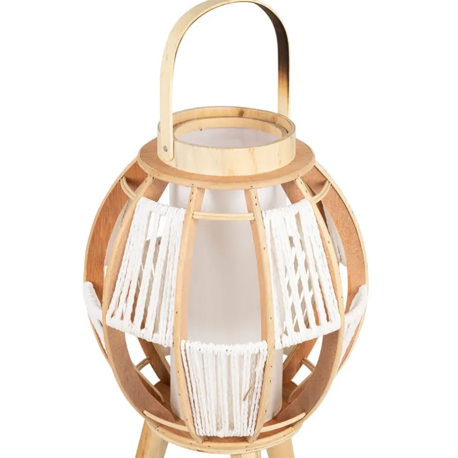Fabrique de Styles Lampes À Poser*Lampe lanterne sur pied naturelle H82cm - Cordey