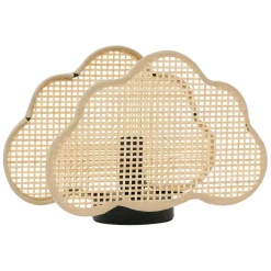 Enfant Fabrique de Styles Déco*Lampe nuage en bambou et fer h16.5cm - Songes