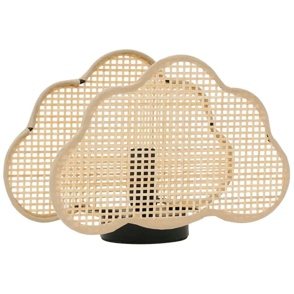 Enfant Fabrique de Styles Déco*Lampe nuage en bambou et fer h16.5cm - Songes