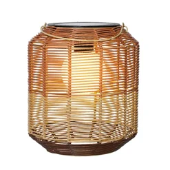 Enfant Fabrique de Styles Luminaires|Jardin*Lanterne solaire en résine tressée h28cm