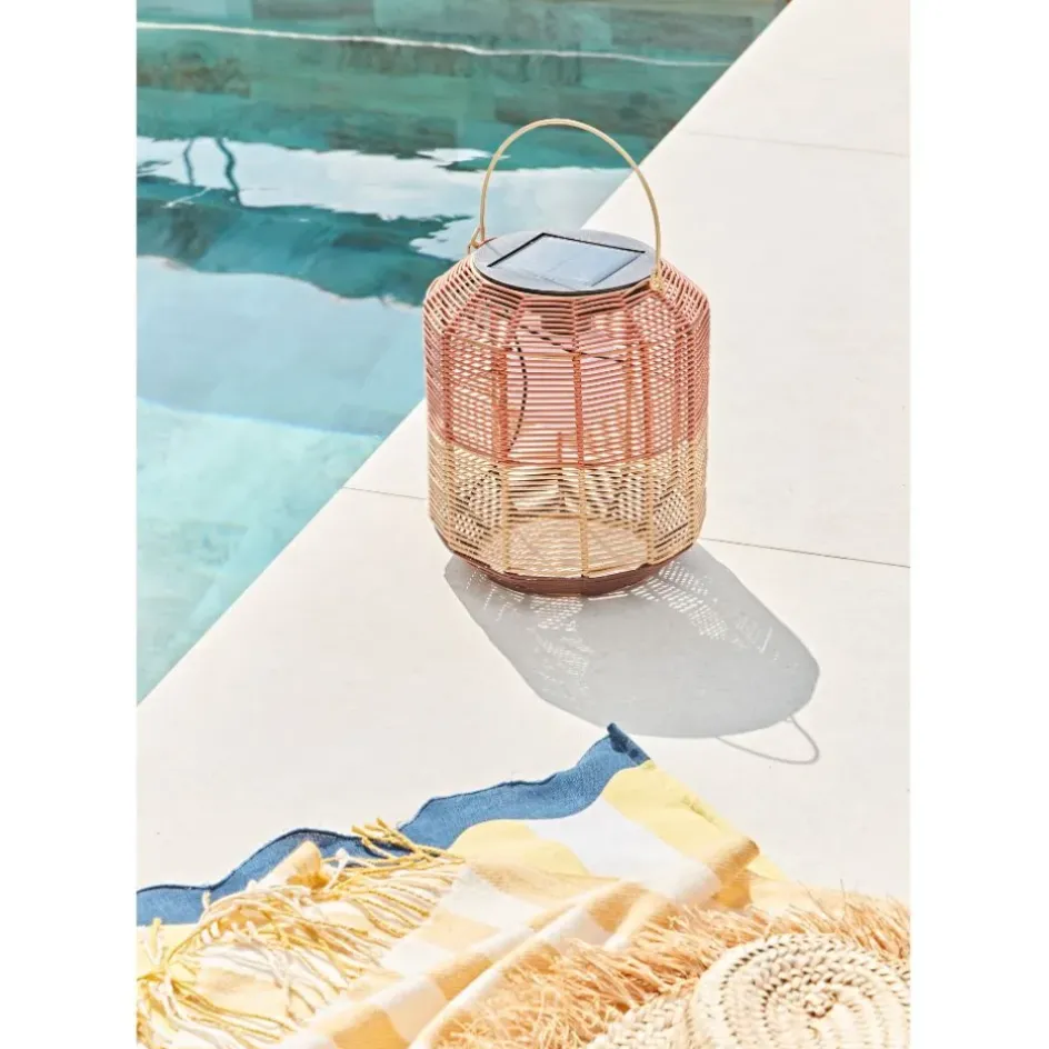 Enfant Fabrique de Styles Luminaires|Jardin*Lanterne solaire en résine tressée h28cm