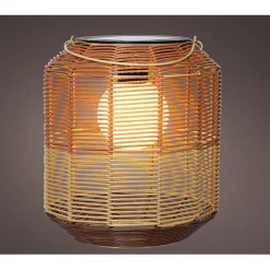 Enfant Fabrique de Styles Luminaires|Jardin*Lanterne solaire en résine tressée h28cm
