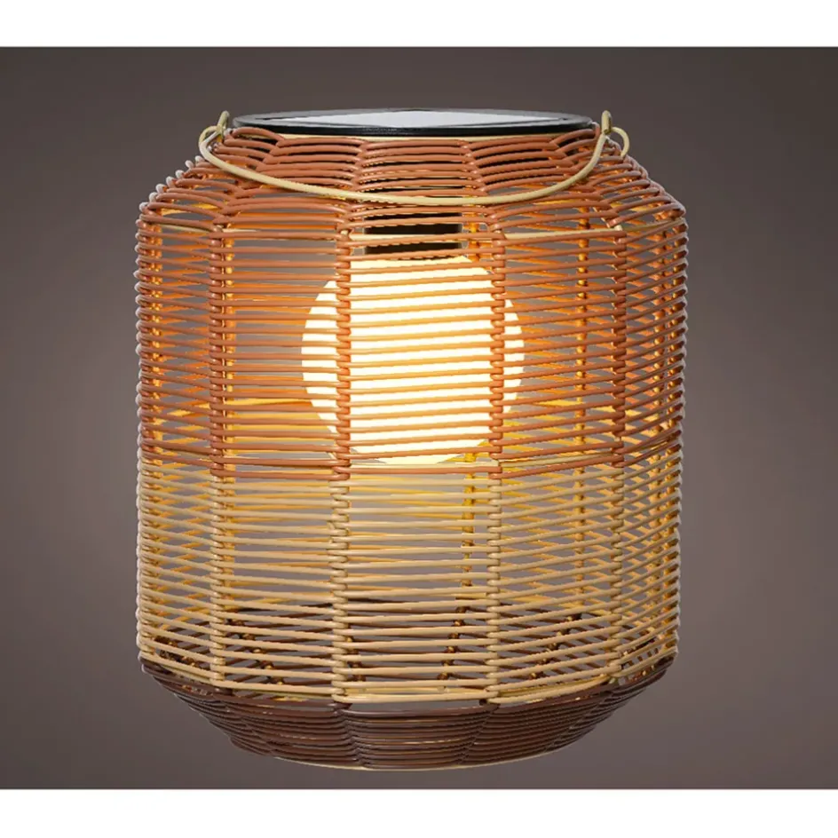 Enfant Fabrique de Styles Luminaires|Jardin*Lanterne solaire en résine tressée h28cm