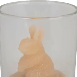 Fabrique de Styles Bougies Non Parfumées*Lot de 3 bougies lapin blanc beige et marron 2h - Floreal