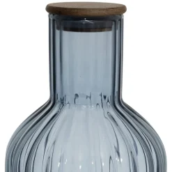 Fabrique de Styles Carafes Et Pichets*Lot de 3 bouteilles en verre borosilicate bleu émeraude et transparent 1.4L - Mycenes