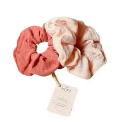 Fabrique de Styles Accessoires Mode*Lot de 2 chouchous gaze de coton