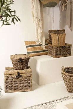 Fabrique de Styles Petits Rangements*Lot de 2 coffres gigognes en rotin - Java