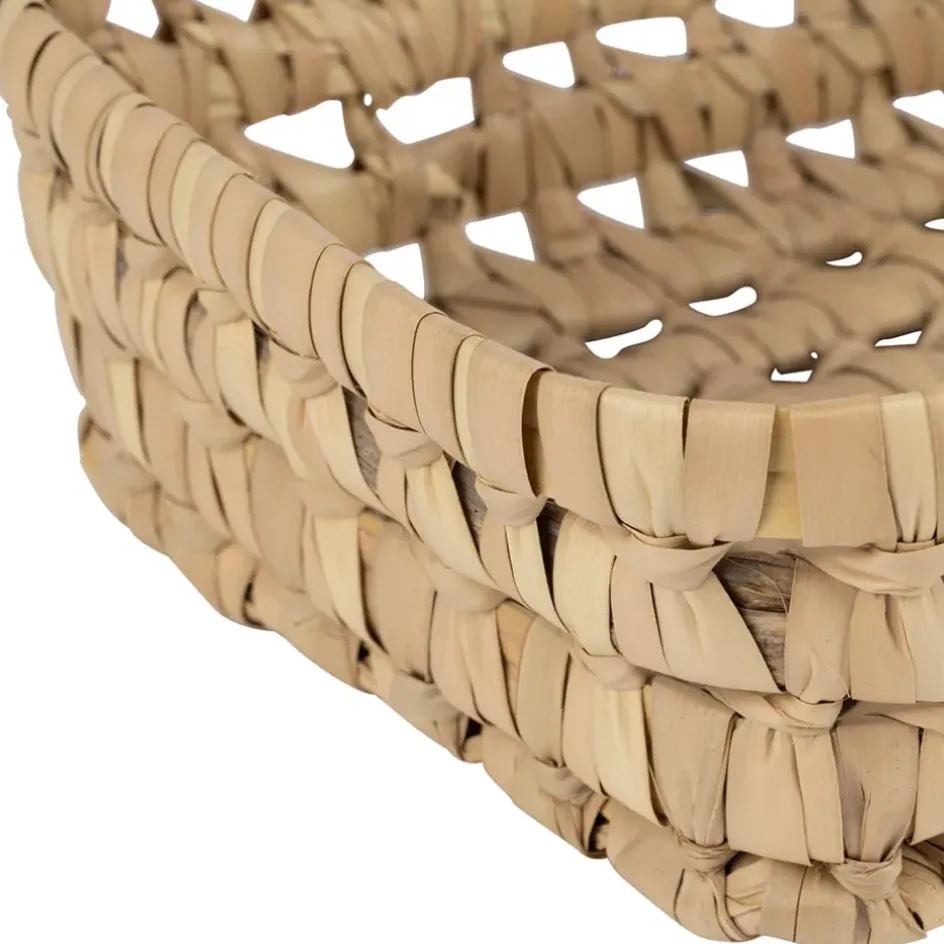 Fabrique de Styles Paniers Et Corbeilles*Lot de 2 corbeilles en feuille de palmier 25x20xh10cm - Beezz