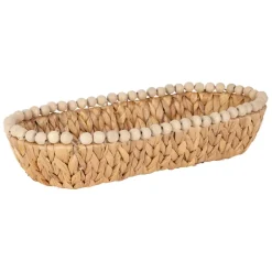 Fabrique de Styles Paniers Et Corbeilles*Lot de 2 corbeilles en Jacynthe d'eau et fer - Eté A La Mer