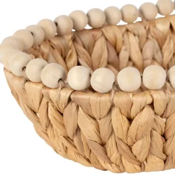 Fabrique de Styles Paniers Et Corbeilles*Lot de 2 corbeilles en Jacynthe d'eau et fer - Eté A La Mer