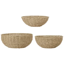 Fabrique de Styles Paniers Et Corbeilles*Lot de 3 corbeilles en jonc de mer - Borneo