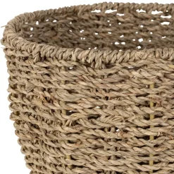 Fabrique de Styles Paniers Et Corbeilles*Lot de 2 corbeilles fraise en jonc de mer naturel et vert - Les Fruits