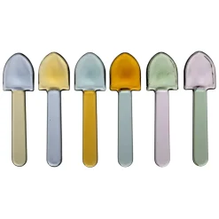 Fabrique de Styles Couverts*Lot de 6 cuillères à glace en verre borosilicate - Colorea