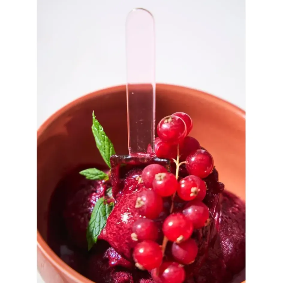 Fabrique de Styles Couverts*Lot de 6 cuillères à glace en verre borosilicate - Colorea