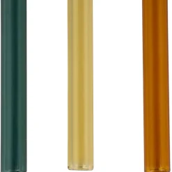 Fabrique de Styles Accessoires Réutilisables*Lot de 4 pailles en verre borosilicate h14cm - Funny