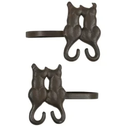 Fabrique de Styles Accessoires De Rideaux*Lot de 2 paires d'embrasse chat accessoire rideau en fonte