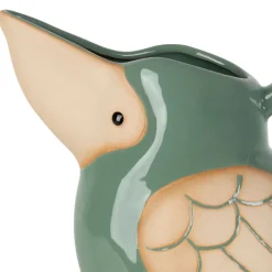 Fabrique de Styles Carafes Et Pichets*Lot de 2 pichets oiseau en grès blanc et sauge 1L - Calao