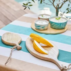 Fabrique de Styles Planches À Découper*Lot de 2 planches a découper en manguier - Eté A La Mer