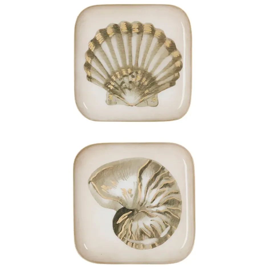 Fabrique de Styles Plateaux*Lot de 2 plateau en fer et doré - bordemer