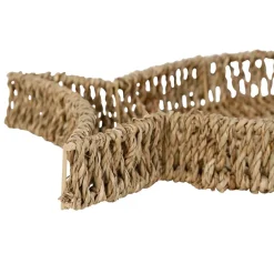 Fabrique de Styles Plateaux*Lot de 2 plateaux poisson en jonc de mer et fer - borneo