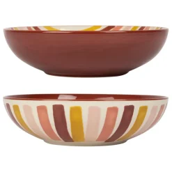 Fabrique de Styles Plats Et Saladiers*Lot de 2 saladiers en grès - Manarola