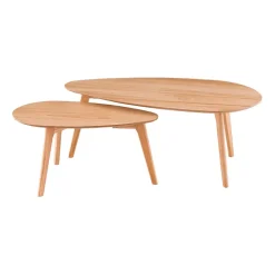 Fabrique de Styles Table Basses*Lot de 2 table basse en chêne - Becka