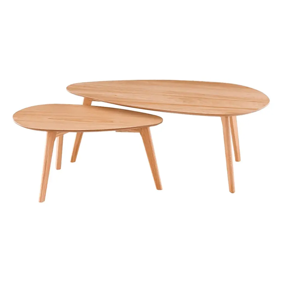 Fabrique de Styles Table Basses*Lot de 2 table basse en chêne - Becka