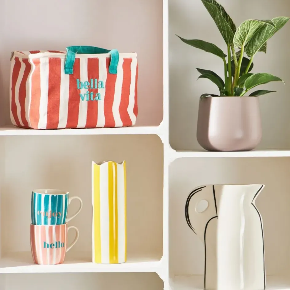 Fabrique de Styles Tasses Et Mugs*Lot de 2 tasses bleu et corail 35cl - Palma