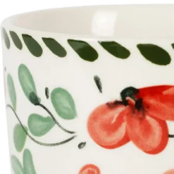 Fabrique de Styles Tasses Et Mugs*Lot de 4 tasses en grès fleur 17cl - Bellagio