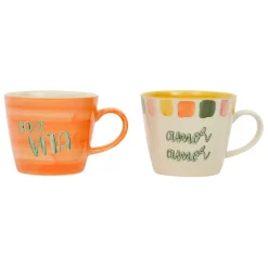 Fabrique de Styles Tasses Et Mugs*Lot de 2 tasses en grès 35cl - Dolce Vita