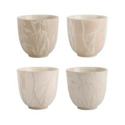 Fabrique de Styles Tasses Et Mugs*Lot de 4 tasses en grès mat - terre boheme